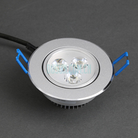 LED节能天花灯砂银3W