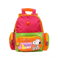 史努比SNOOPY3-6周糖果色减压护脊韩版可爱防水双肩背包8083