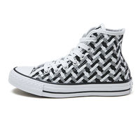 Converse匡威女鞋高帮2017秋新款休闲帆布鞋运动板鞋编织 552907