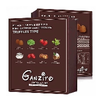 Ganziro甘滋罗纯可可脂 8种口味松露型黑巧克力006
