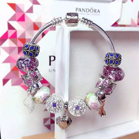 欧莱辉 银心形吊坠、镶钻戒指S925纯银DIY系列手链 Olle- jewelry