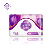 月如意深呼吸加长夜用 3D立体面表层夜用卫生巾