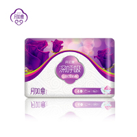月如意深呼吸超长夜用 3D立体面表层夜用410mm*4片装