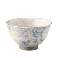 AITO 日本AITO抚松庵濑户烧陶瓷饭碗百合花310ML