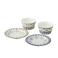 AITO 日本AITO Diane Harrison sara美浓烧陶瓷多用碗碟4件套