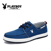 PLAYBOY花花公子男鞋春季青少年帆布鞋男板鞋韩版潮流透气运动休闲鞋子潮