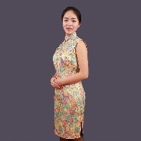 jfelvls高端品牌女装春夏新款高贵气质晚宴礼服刺绣旗袍连衣裙