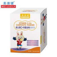 美澳健 维生素C+铁复合粉乳粉固体饮料 90g(3g*30袋)/盒