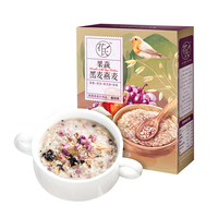 花氏果蔬黑麦燕麦片(馥郁黑)小袋装 营养即食早餐麦片
