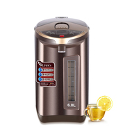 金正(NINTAUS)JZSP-60P电热水瓶6L 304不锈钢电水壶 智能保温电热水壶