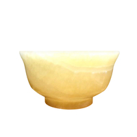 商玉美 米黄玉碗小巧精致摆件可当玩件摆件装饰品