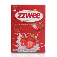 Zzwee孜滋味 草莓干燕麦片即食免煮谷物营养代早餐冲饮品