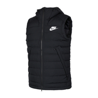 NIKE男装 运动休闲连帽保暖背心羽绒马甲 806865012 806865-012