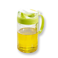 茶花油壶 防漏玻璃油壶厨房家用塑料油罐酱油瓶醋壶大号小号油瓶