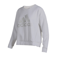 Adidas阿迪达斯女装型格系列 CREW METAL BOS 运动 套头衫 DX7199