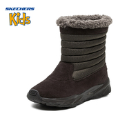 Skechers斯凯奇冬款女童鞋 保暖防滑雪地靴 中大童中筒靴子996226