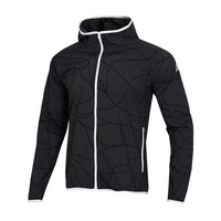 Adidas阿迪达斯男装连帽外套防风透气运动服夹克上衣 DX4195