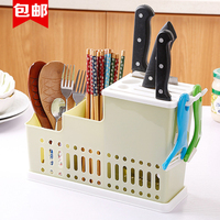 韩式多功能塑料筷笼沥水筷子筒厨房用品刀架餐具置物架家用筷子架