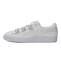 彪马女鞋Basket Bling 珍珠丝带蝴蝶结运动休闲板鞋 1PU36673201