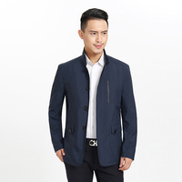 65651璐嘉丹迪男装商务休闲夹克派克春秋外套中年男士服装
