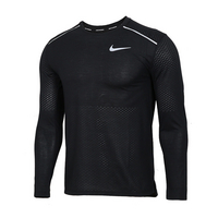 NIKE男装TechKnit Ultra长袖快干舒适透气运动跑步T恤 AQ9924-010