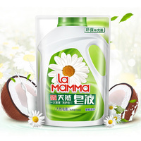 【500g/袋】妈妈壹选洗护合一天然洗衣皂液袋装补充装500g*1/3袋