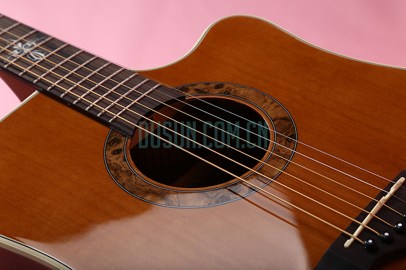 dison高档民谣合板吉他41寸缺角民谣吉他df-25nc
