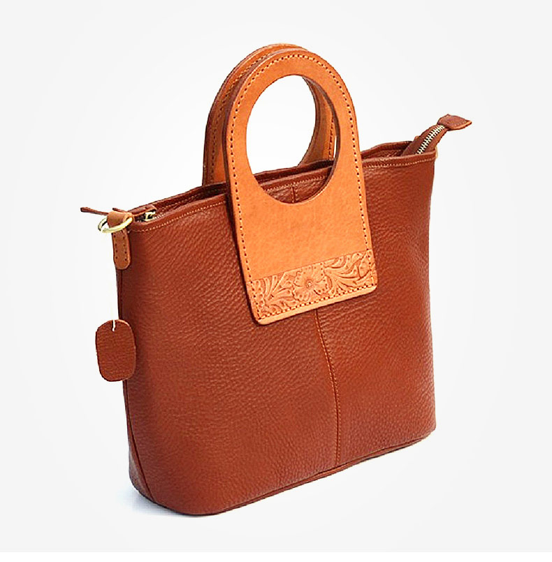 吉吉牛休闲女士真皮手提包牛皮皮包大款软皮女士单肩真皮包