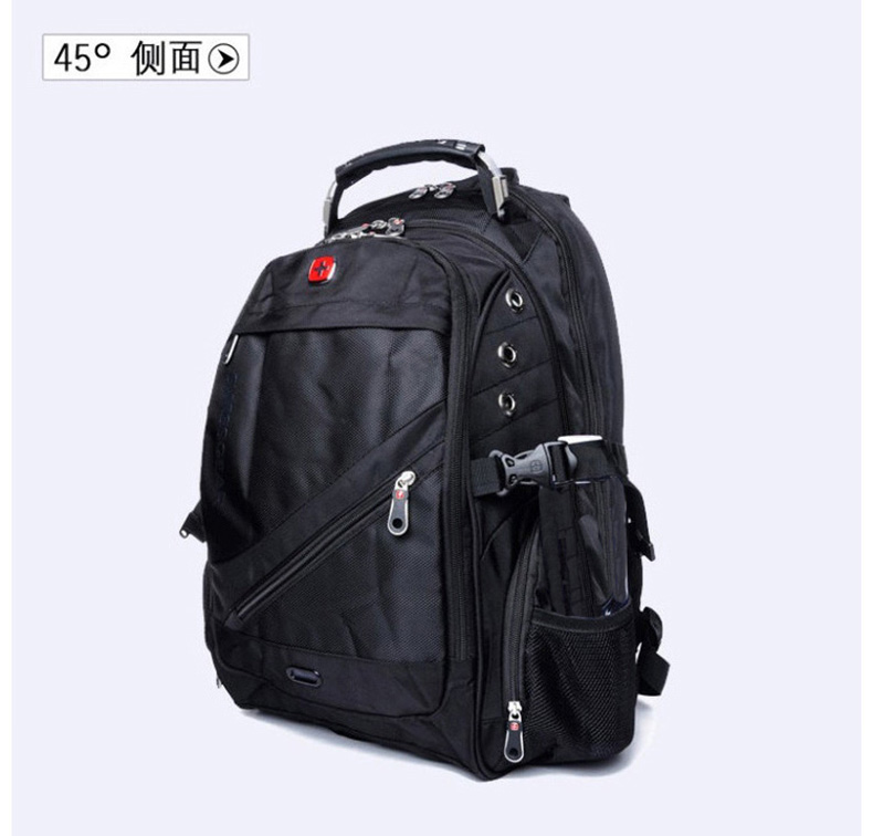 威戈十字电脑双肩包商务专业包多功能户外休闲旅行包男女背包