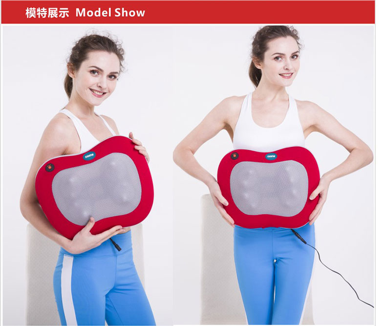 奥鼎康苹果腰背按摩器(家车两用)多用途发热按摩器